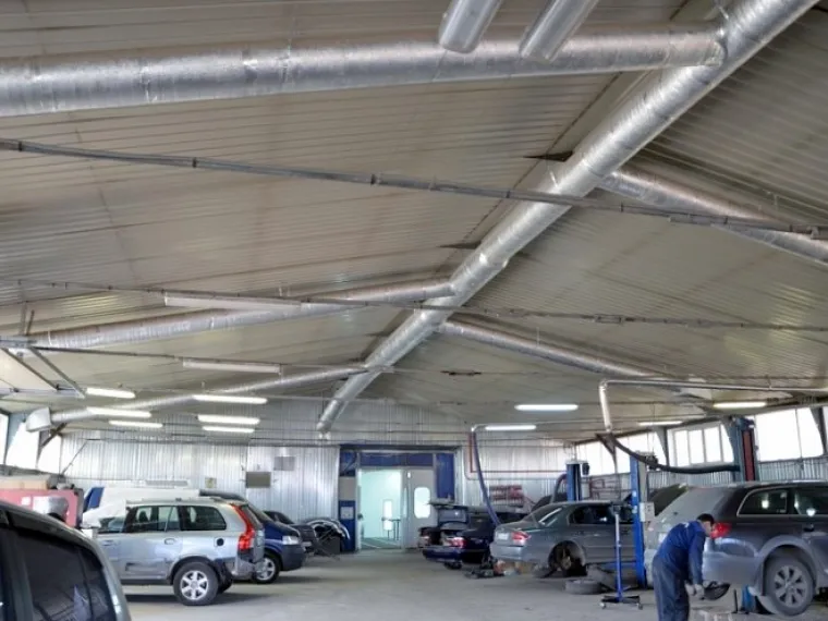 Монтаж вентиляции на СТО под ключ